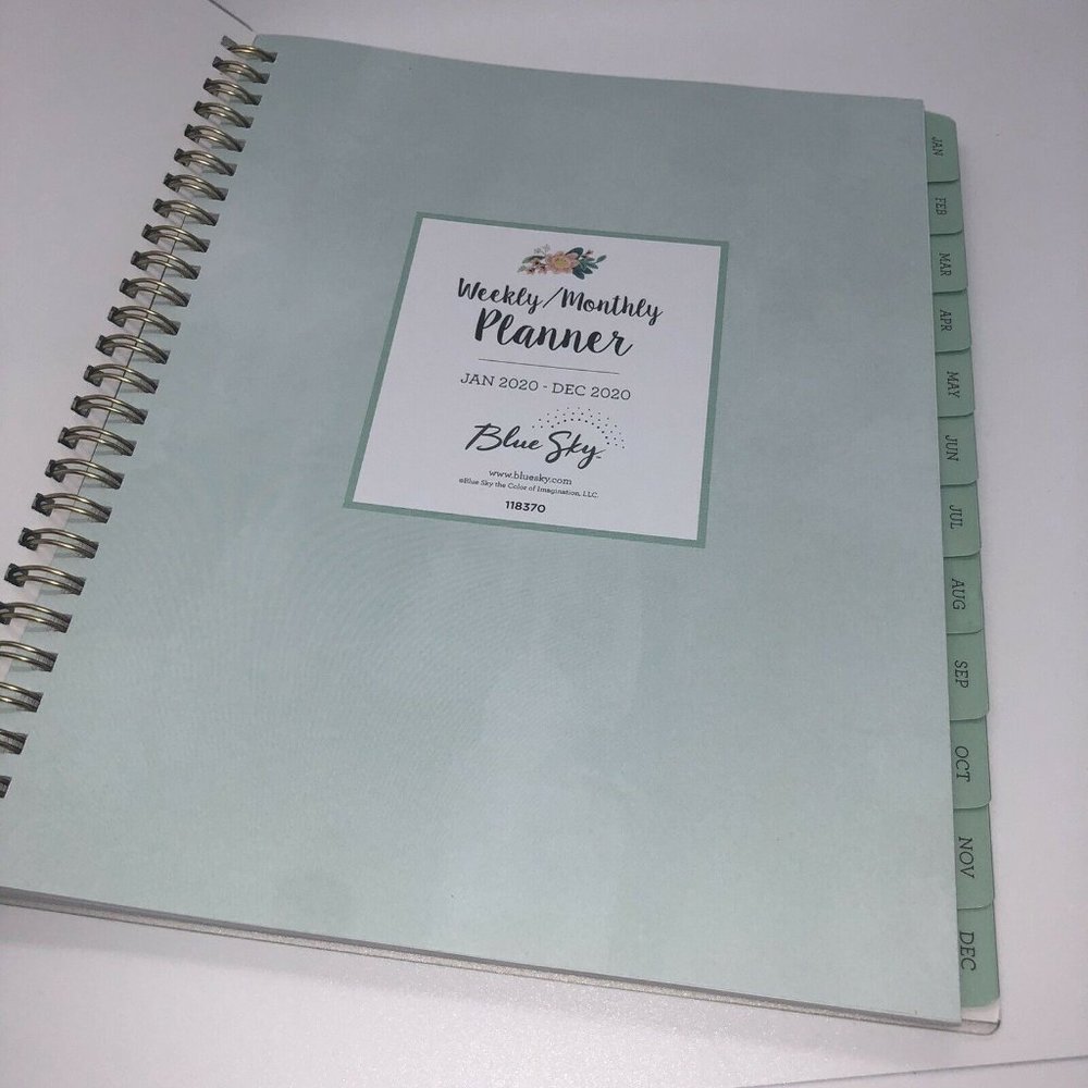 Blue Sky Jan-Dec 2020 Tab Planner Weekly Monthly C - Picture 3 of 8